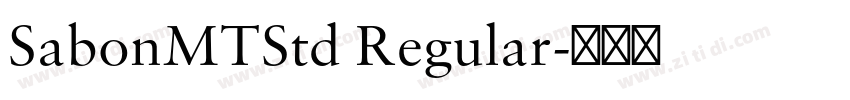 SabonMTStd Regular字体转换
